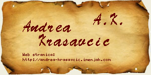 Andrea Krasavčić vizit kartica